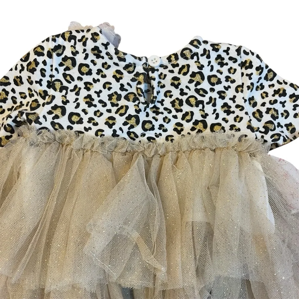 Baby Essentials 3M Leopard and Penguin Tutu Outfit Set
